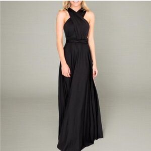 boohoo Multiway Convertible Stretch Wrap Dress